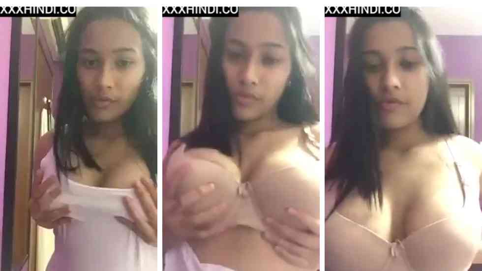 Hindi sexy bf of Assamese Girl Playing with Boobs
