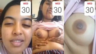 Viral MMS Porn of Cute Desi Girl Shows Boobs and pussy